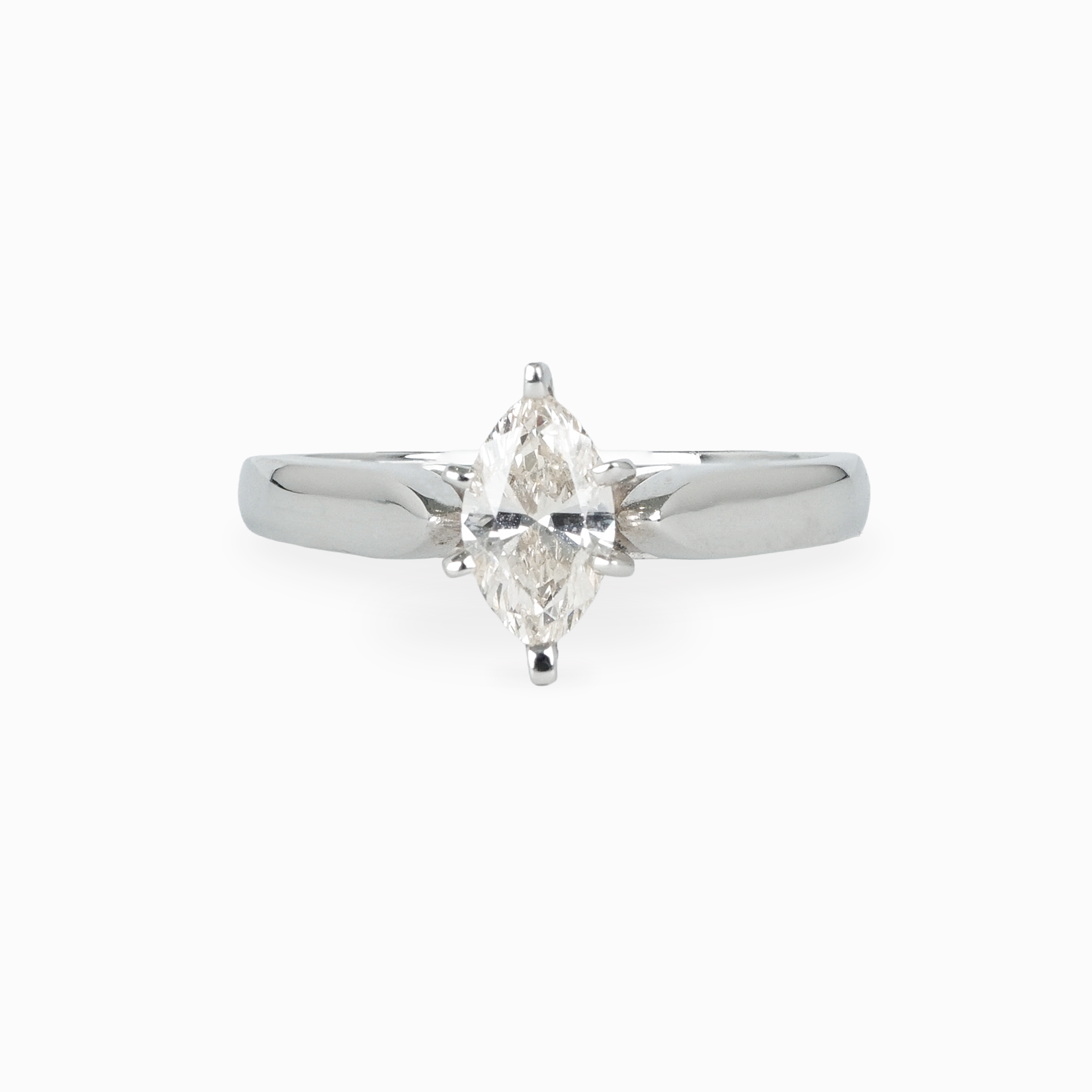 Marquise Diamond Solitaire Engagement Ring