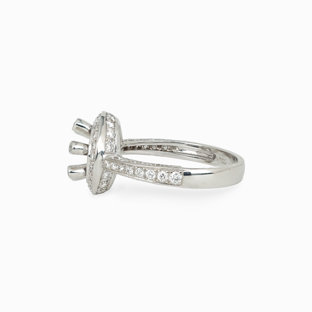 18k White Gold Diamond Ring Setting