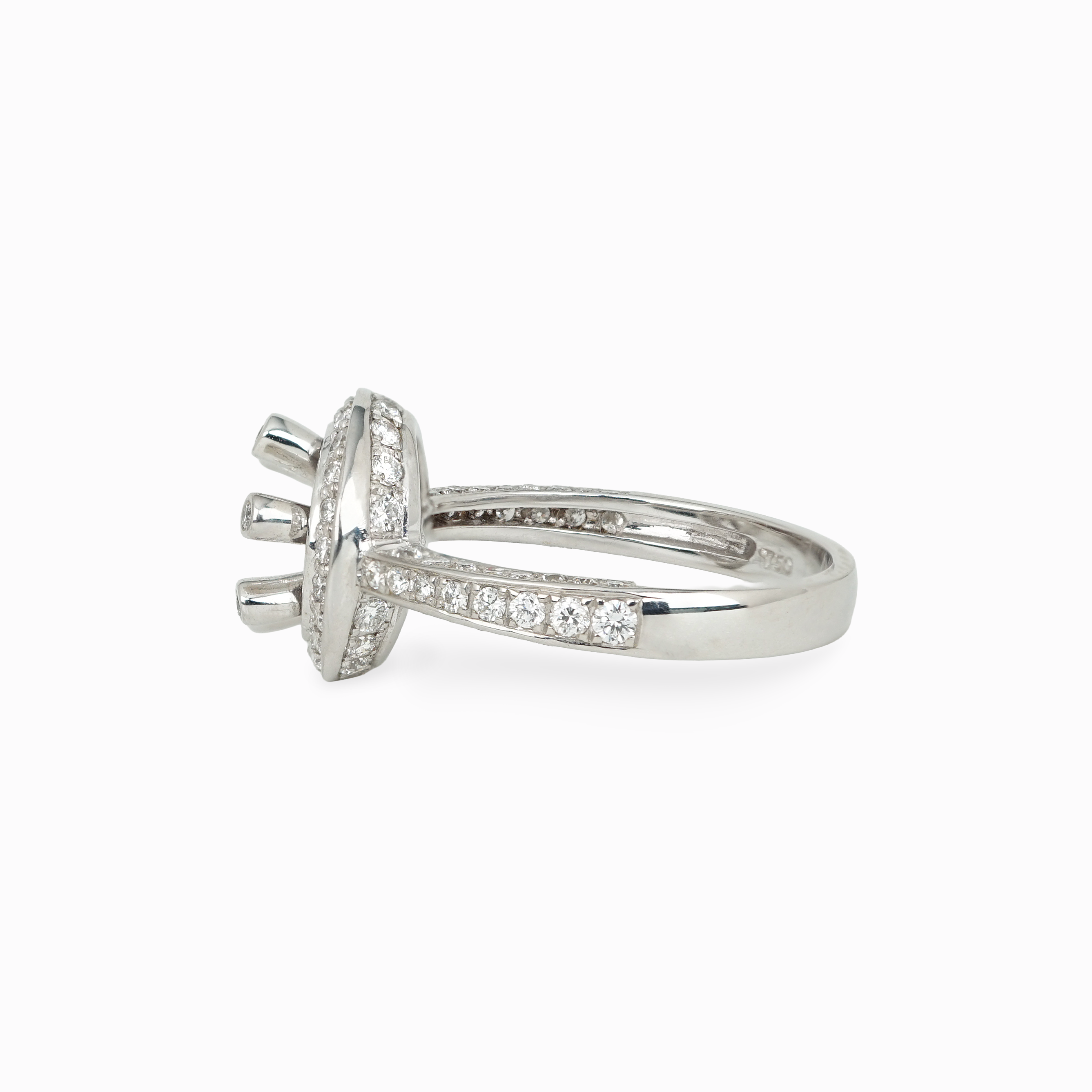 18k White Gold Diamond Ring Setting
