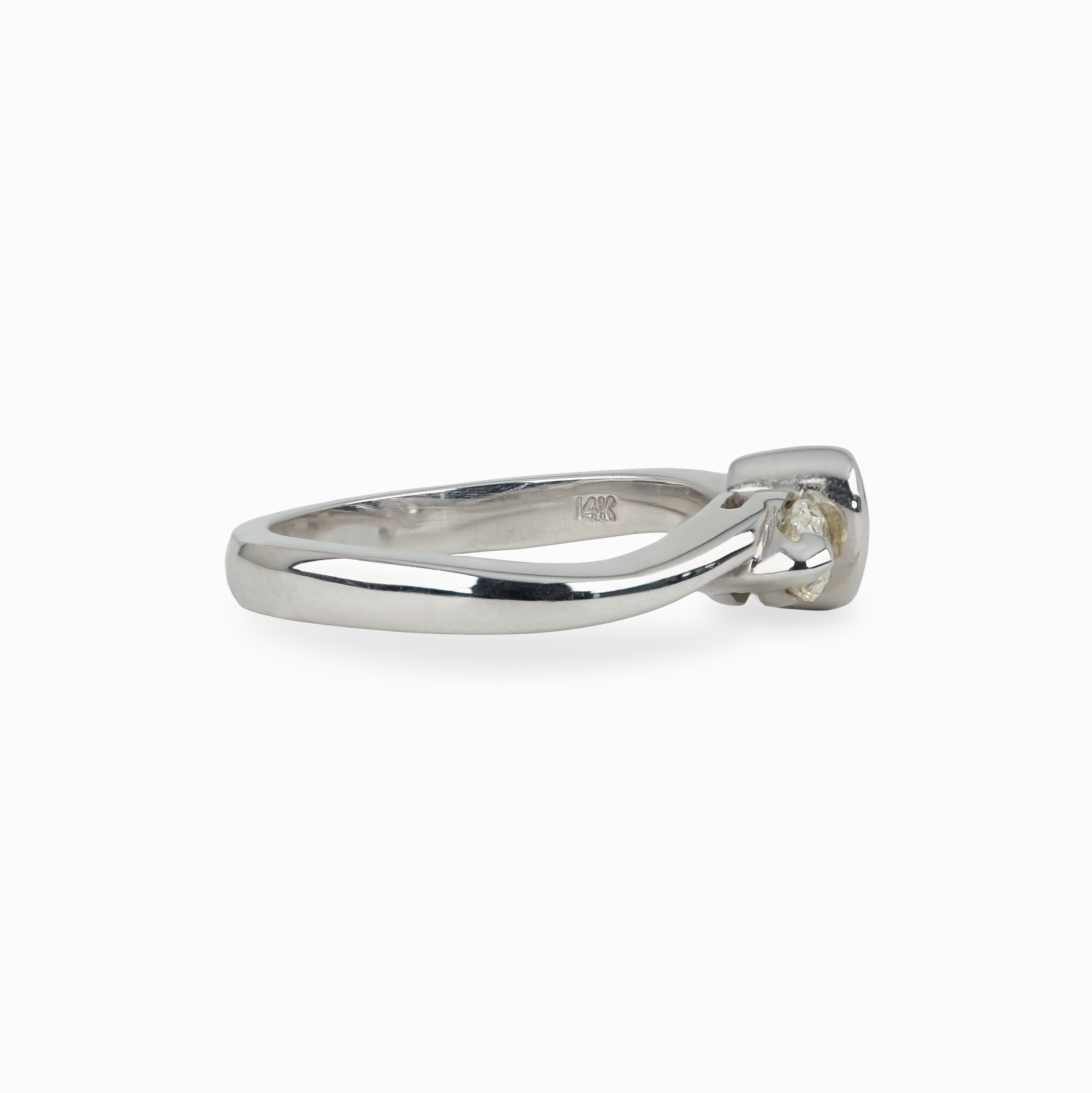 Fancy Yellow Pear Diamond Ring