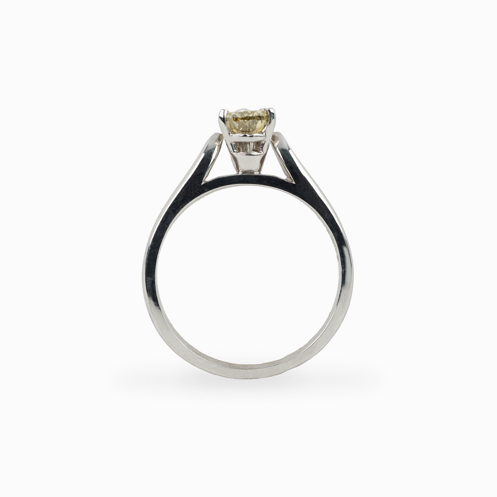 Pear Diamond Solitaire Ring