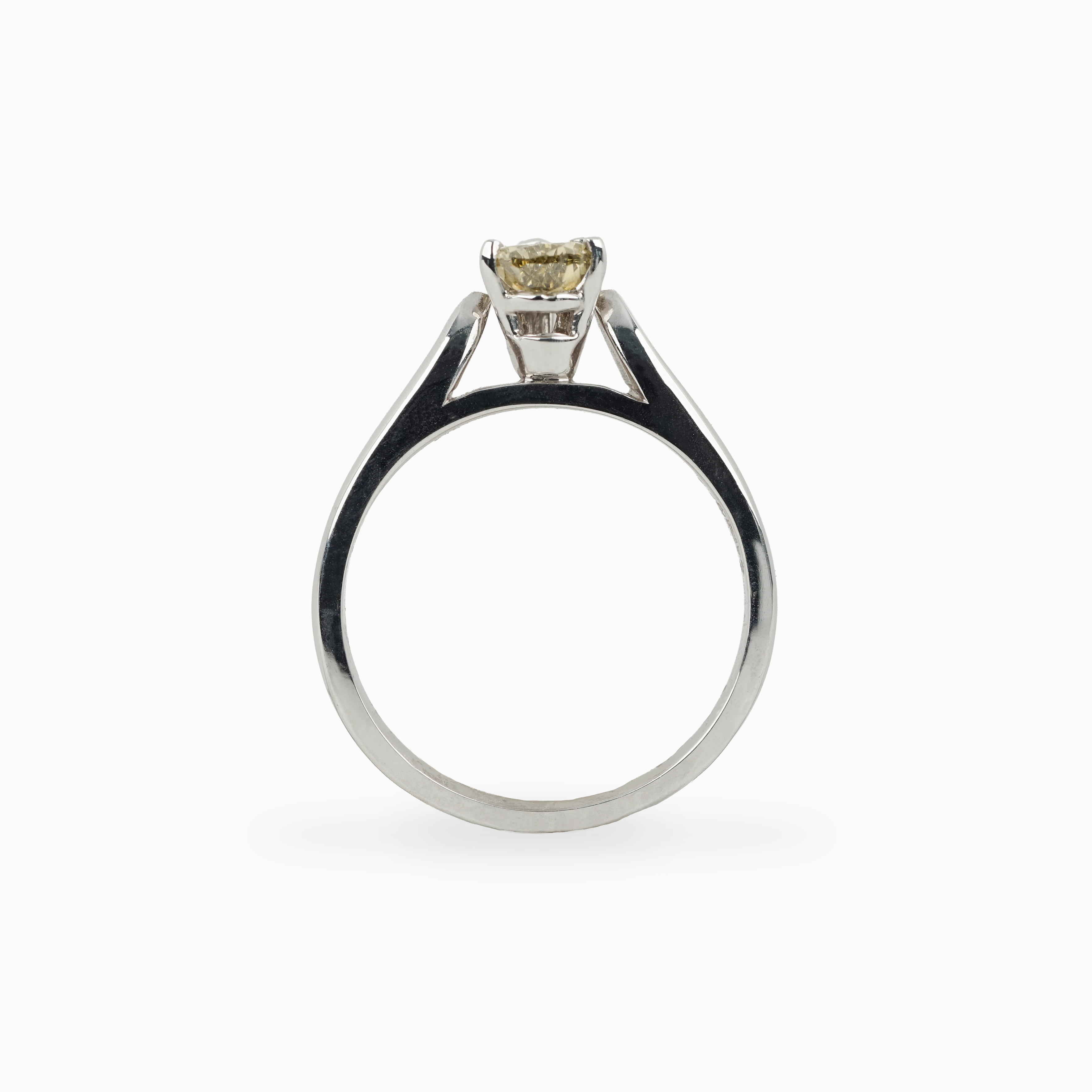 Pear Diamond Solitaire Ring