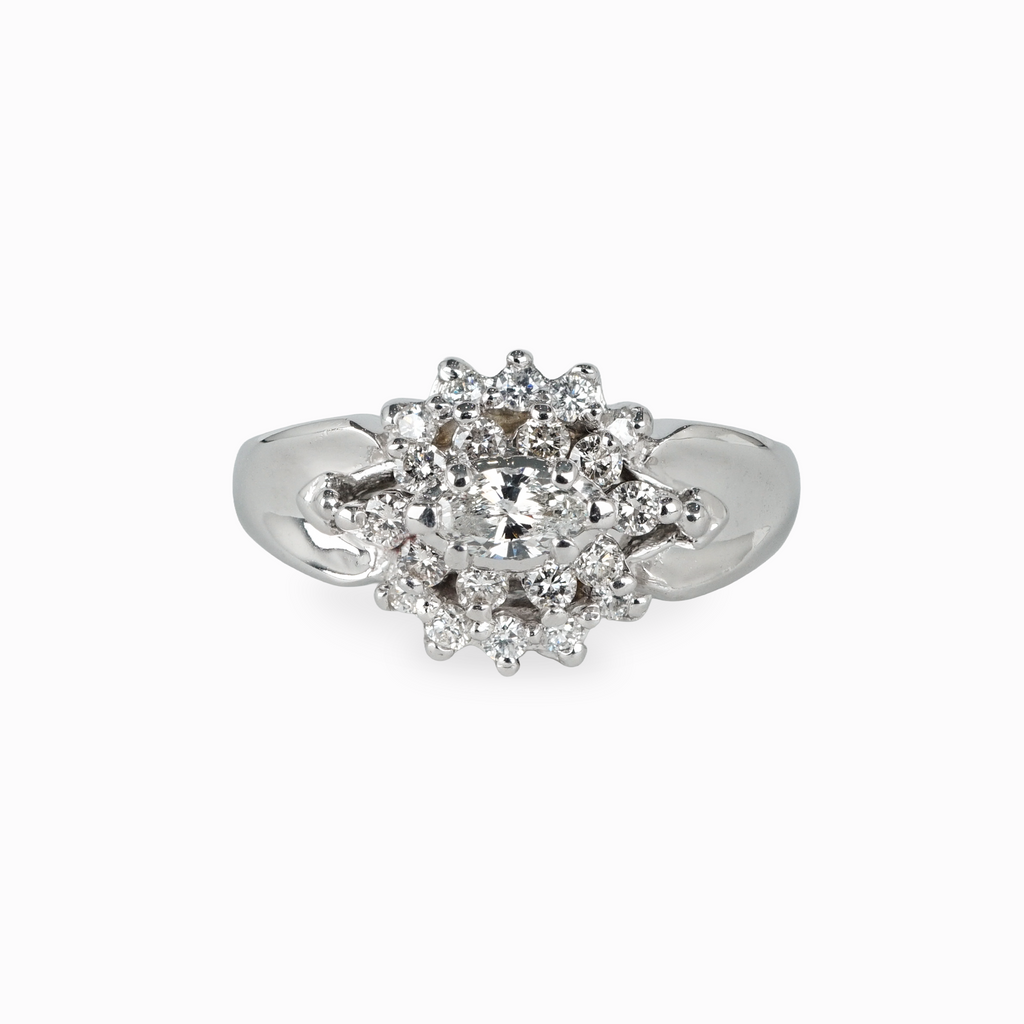 Diamond Cluster Ring