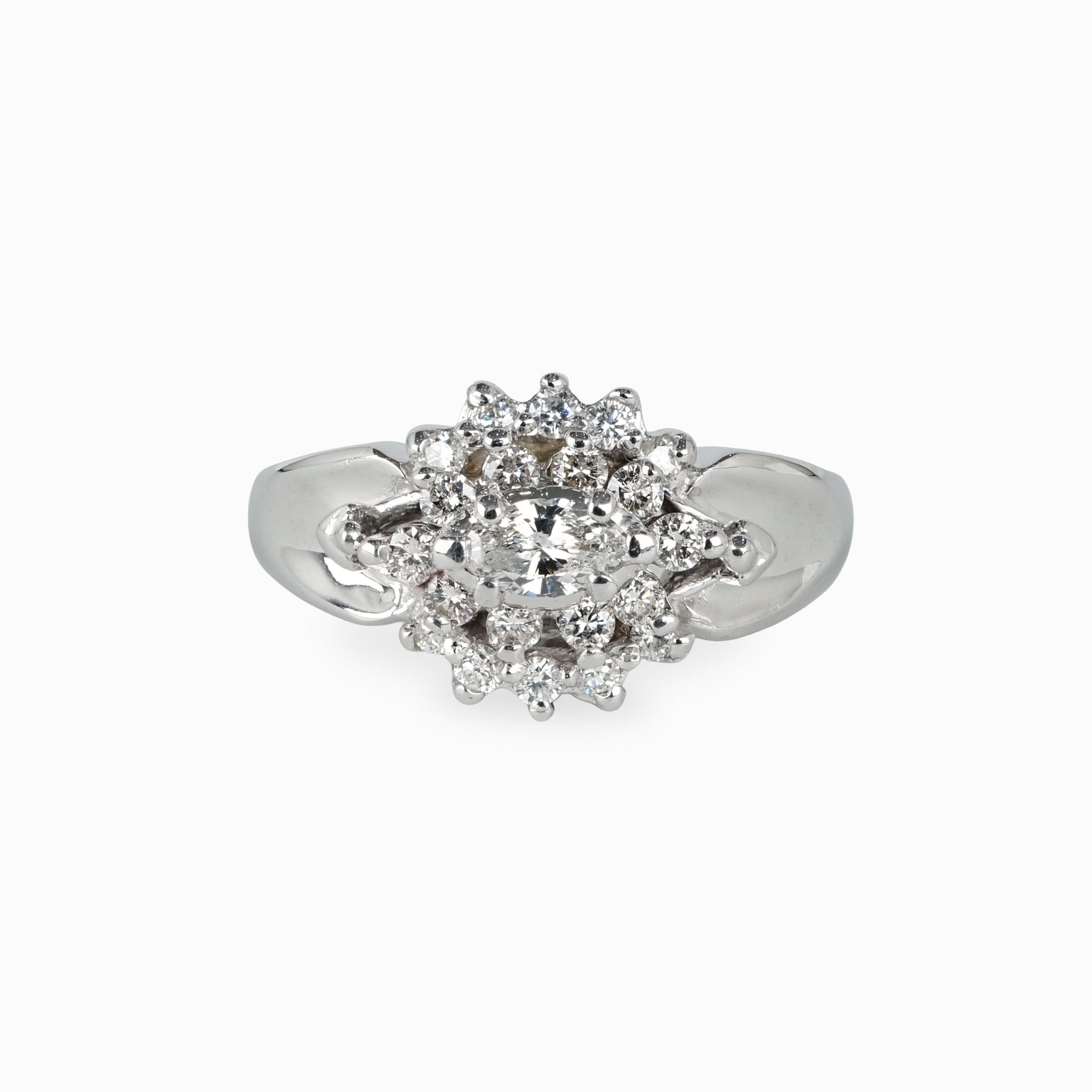 Diamond Cluster Ring